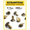 Хольнитены односторонние 9х9 антик (Нерж. / упак.  2000 шт)